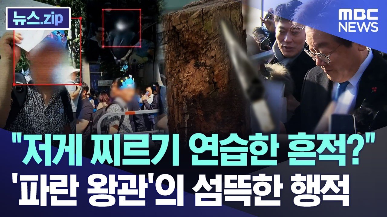 “저게 찌르기 연습한 흔적?” ‘파란 왕관’의 섬뜩한 행적 [뉴스.zip/MBC뉴스]